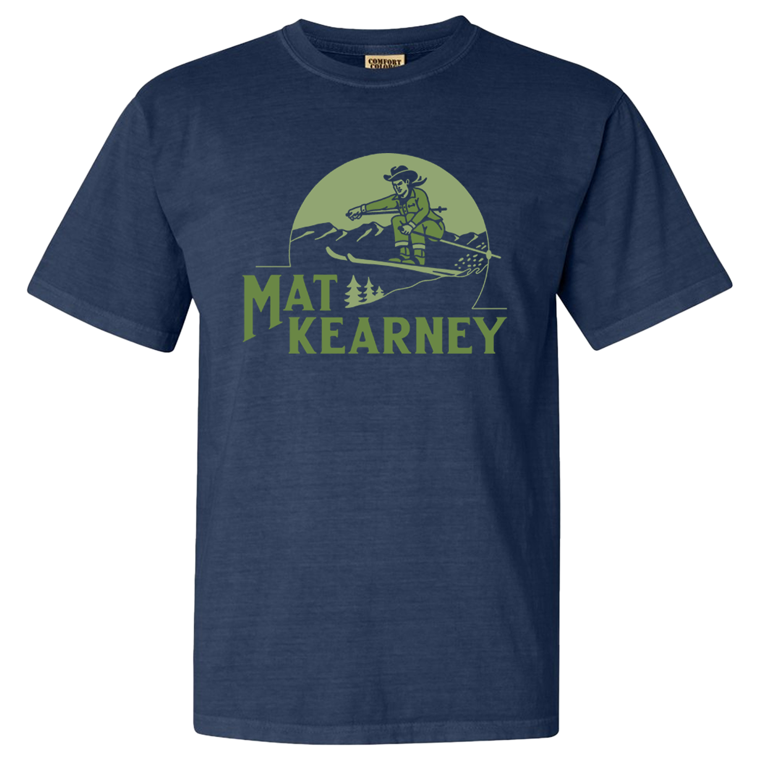 Navy Cowboy Ski Tee